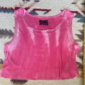 Urban Outfitters Tie-Dye Pink Tank Top